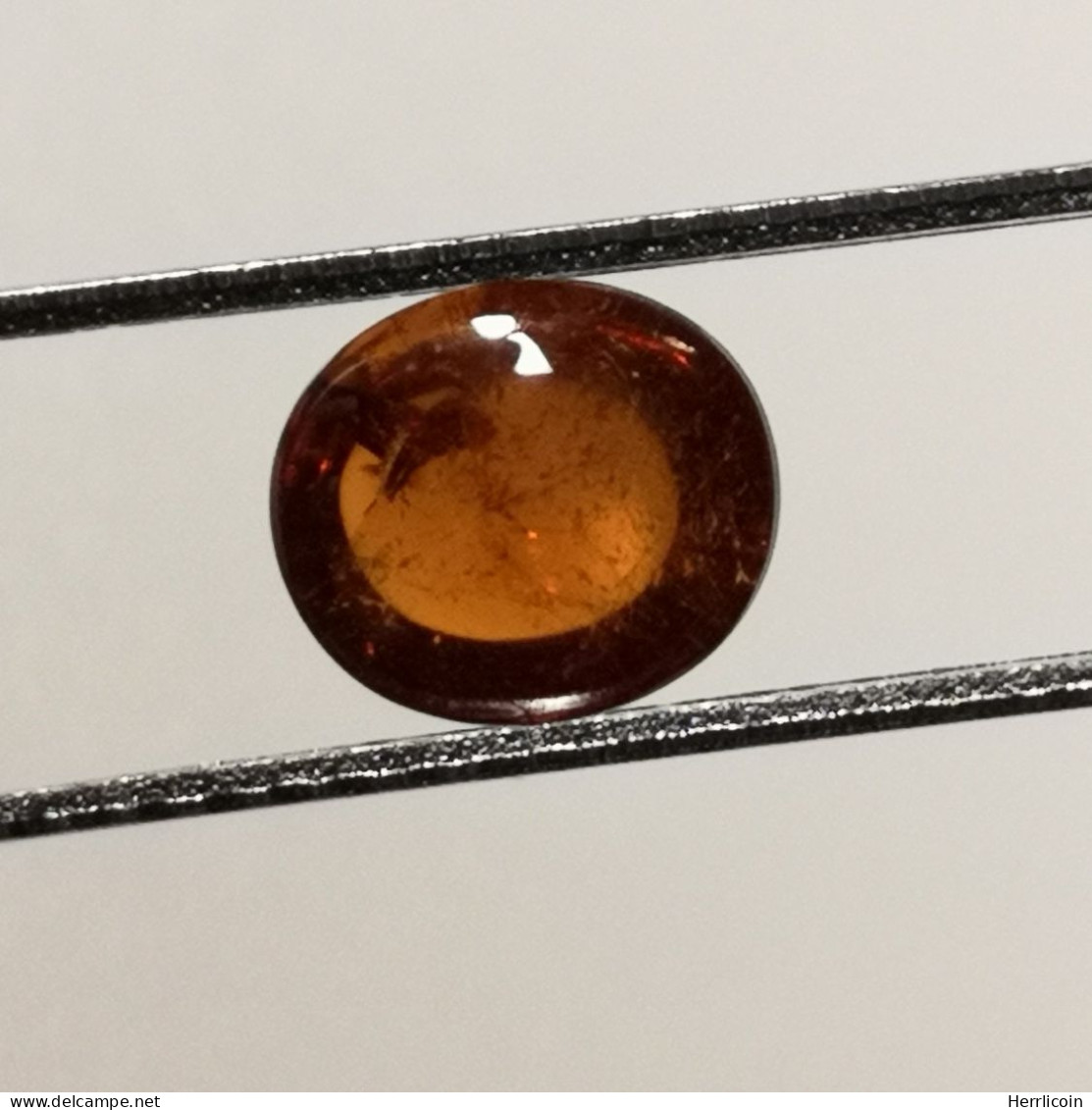 Grenat Spessartite Naturel Cabochon De Namibie - 1.86 Carat - 7.4 X 6.3 X 3.6 Mm - Sonstige & Ohne Zuordnung