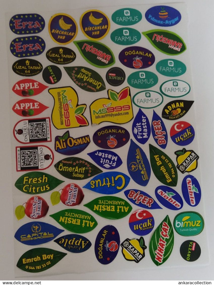 AC - FRUIT LABELS Fruit Label - STICKERS LOT #207 - Fruits Et Légumes