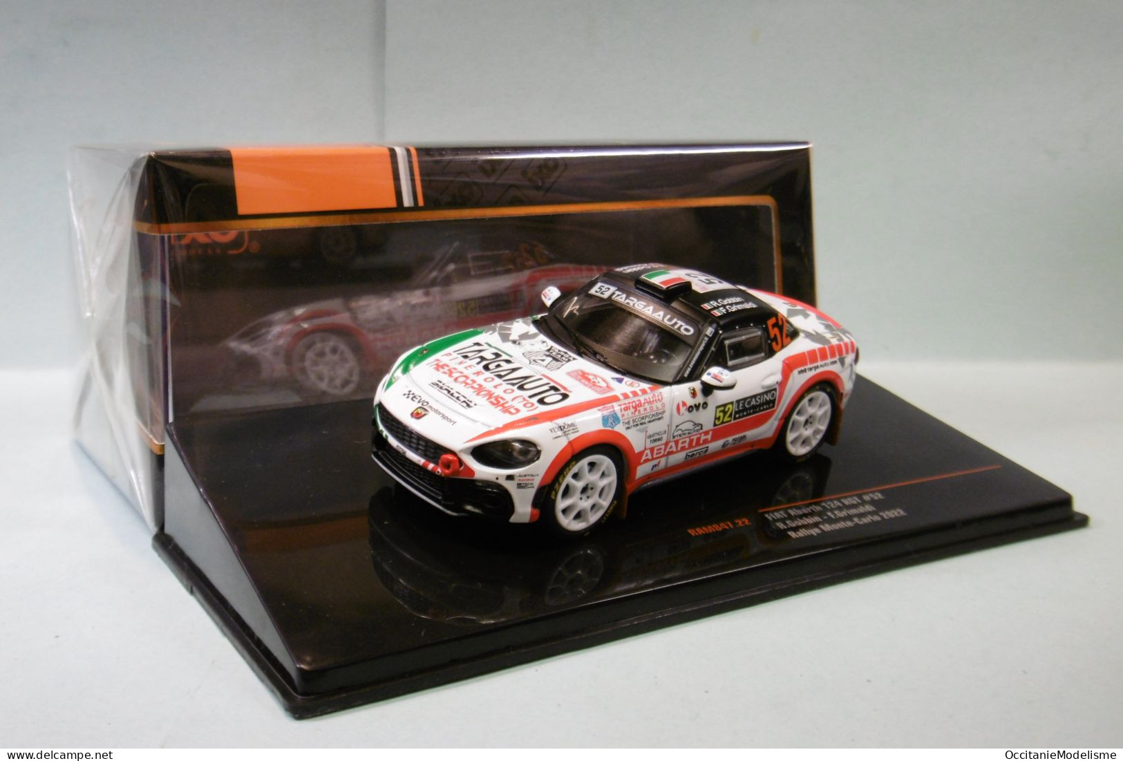 Ixo - FIAT ABARTH 124 RGT #52 Rallye Monte-Carlo 2022 Gobbin - Grimaldi Réf. RAM847 NBO Neuf 1/43 - Ixo