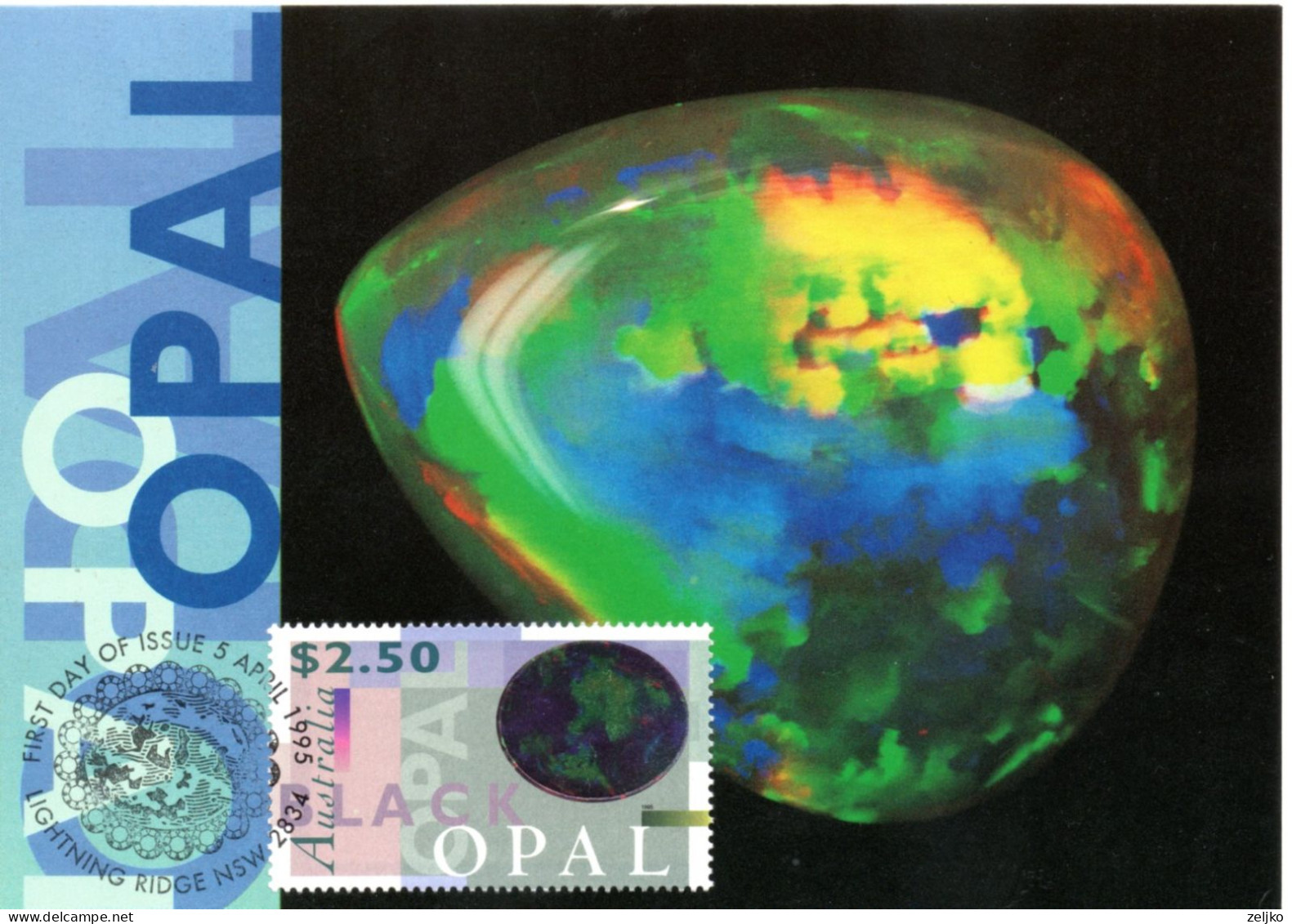 Australia, MC, Opal, Gemstone 2 - Covers & Documents