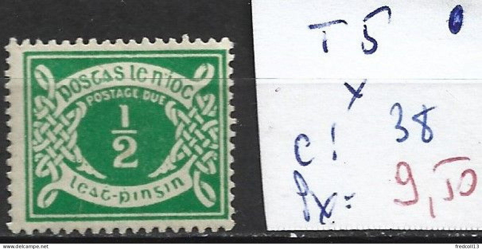 IRLANDE TAXE 5 * Côte 38 € - Timbres-taxe