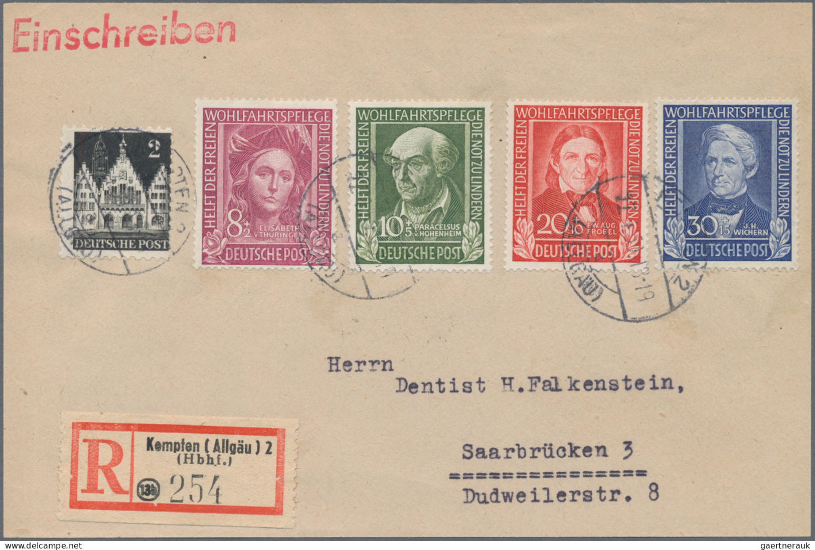 Deutschland: 1860-1954 Ca.: Kollektion Von Verschiedenen Marken Und Belegen, Von - Sammlungen