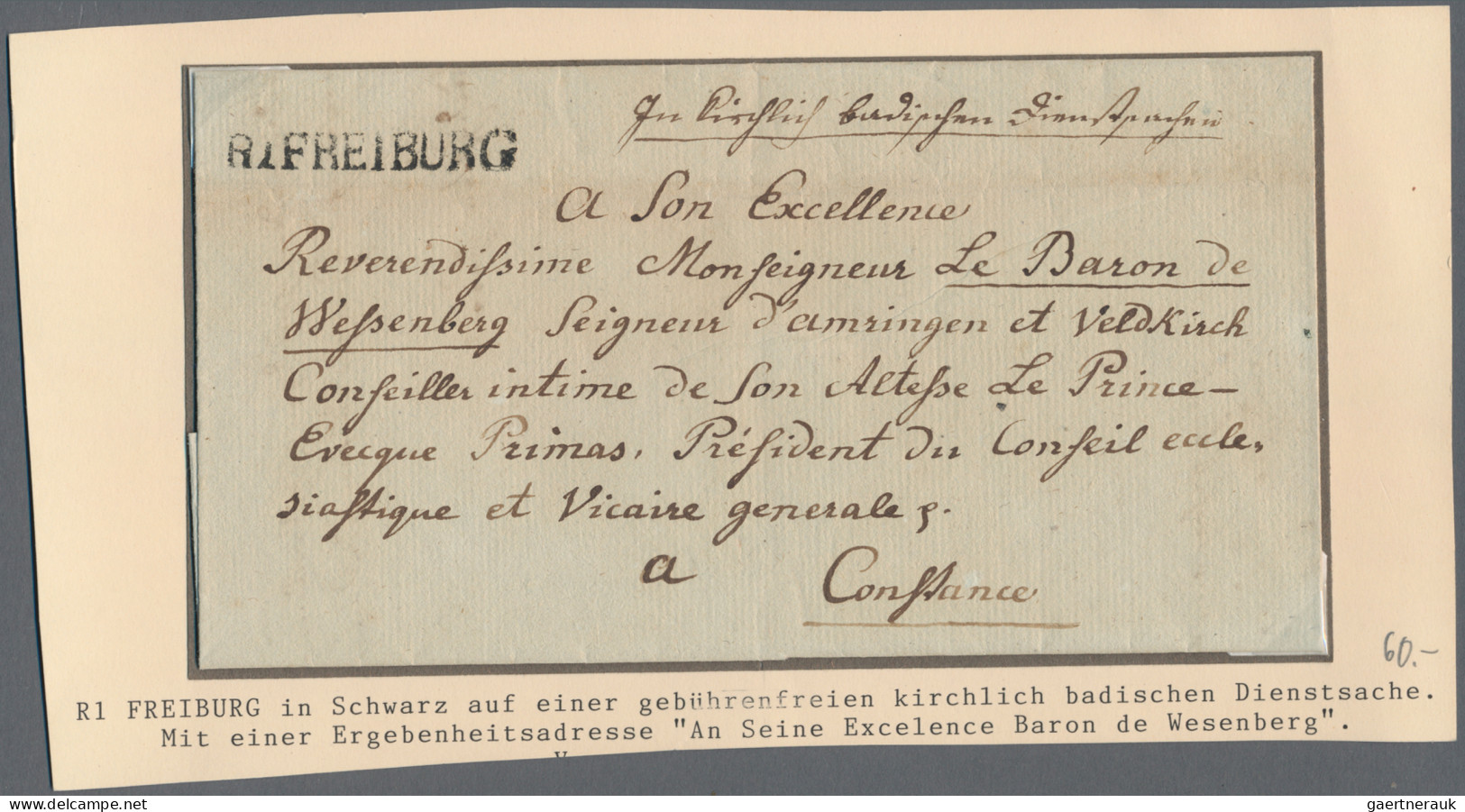 Heimat: Baden-Württemberg: 1809/1938, KONSTANZ, nette Zusammenstellung mit 13 Be