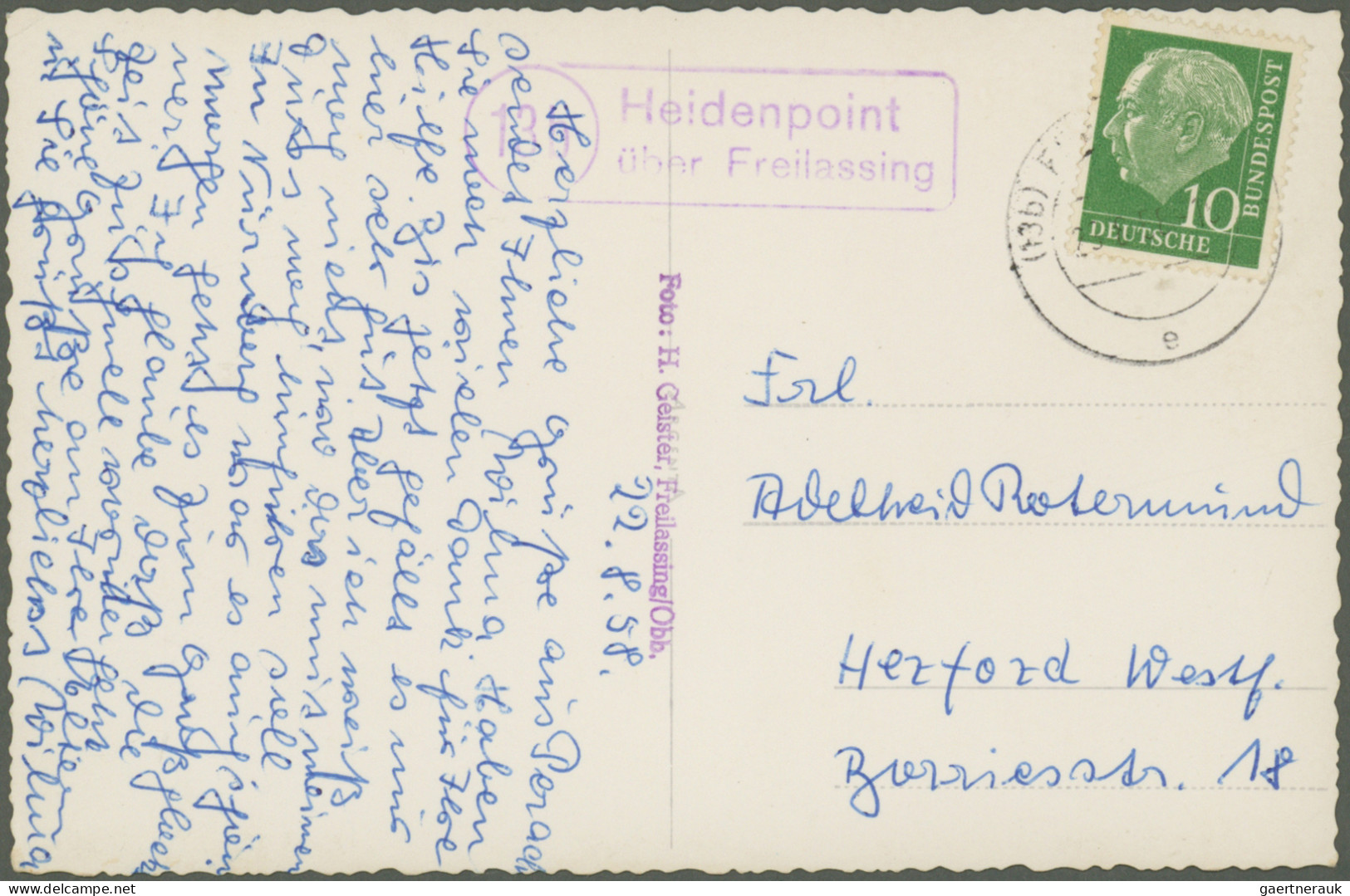 Heimat: Bayern: 1932/1963, Landpoststempel (Posthilfsstellenstempel), Vielseitig - Other