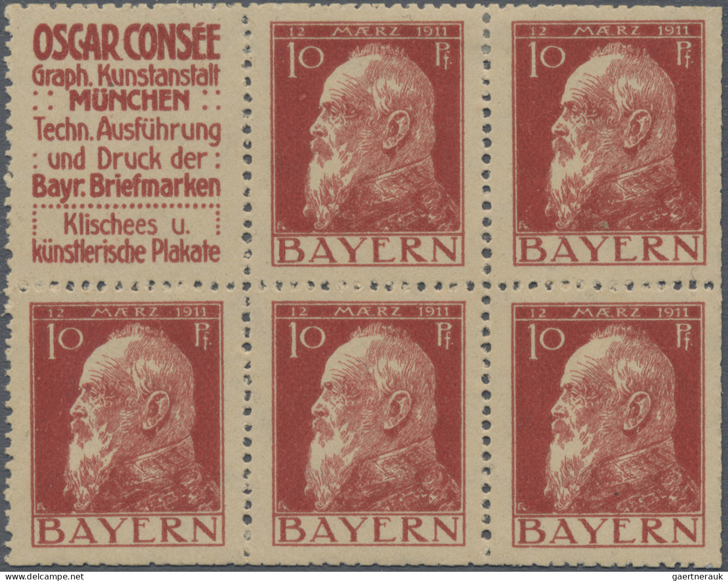 Bayern - Zusammendrucke: 1911/1913, Sammlung Von 24 Zusammendrucken Aus Markenhe - Other & Unclassified