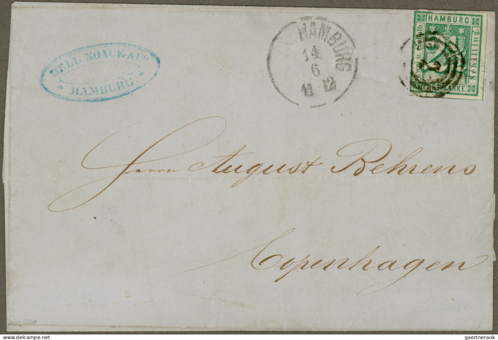 Hamburg - Marken Und Briefe: 1859/1864 (ca.), LOT Mit 21 Belegen Ab Vorphila (da - Hambourg