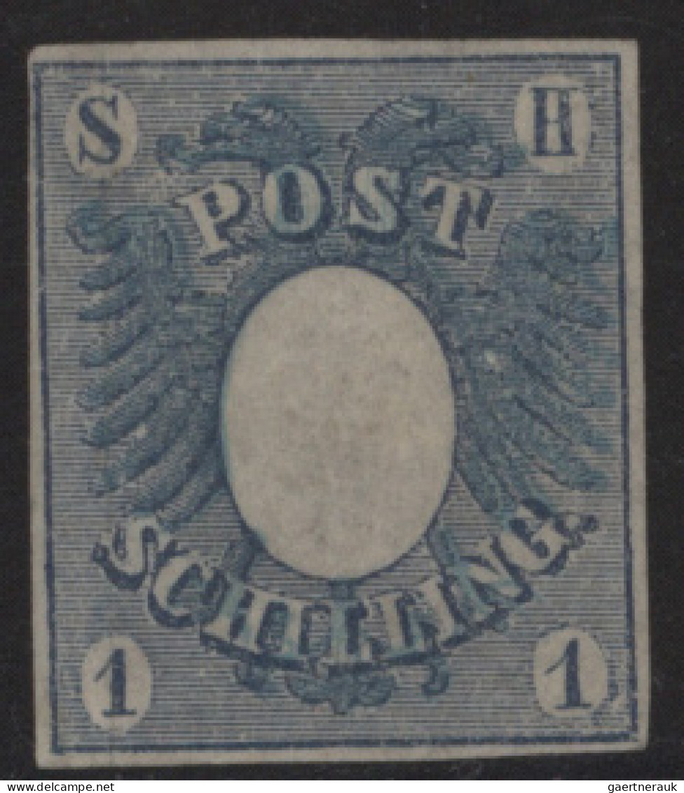 Schleswig-Holstein - Marken Und Briefe: 1850-1867, Sammlung Auf Albumblättern, I - Autres & Non Classés