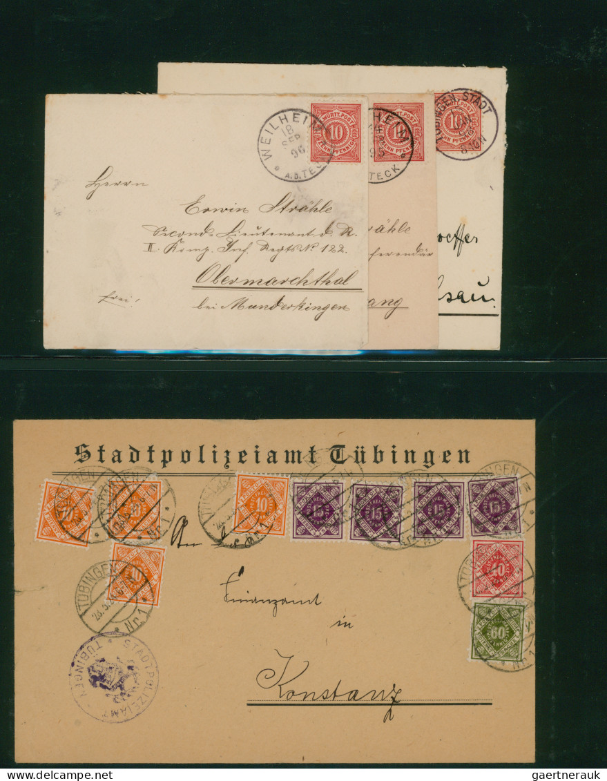 Württemberg - Marken Und Briefe: 1851/1920, Gestempelte Sammlung Auf Lindner-Vor - Other & Unclassified