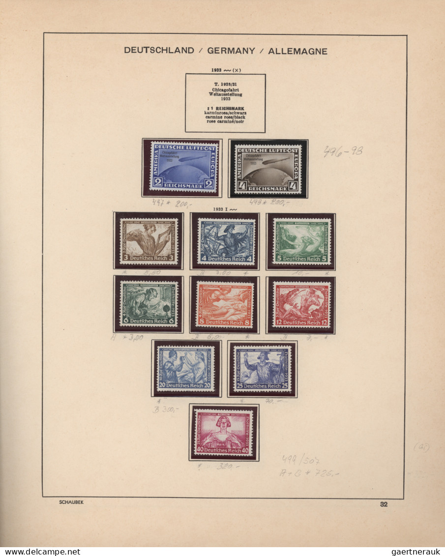 Deutsches Reich: 1872-1945 Meist doppelt geführte Sammlung (ungebraucht bzw. pos