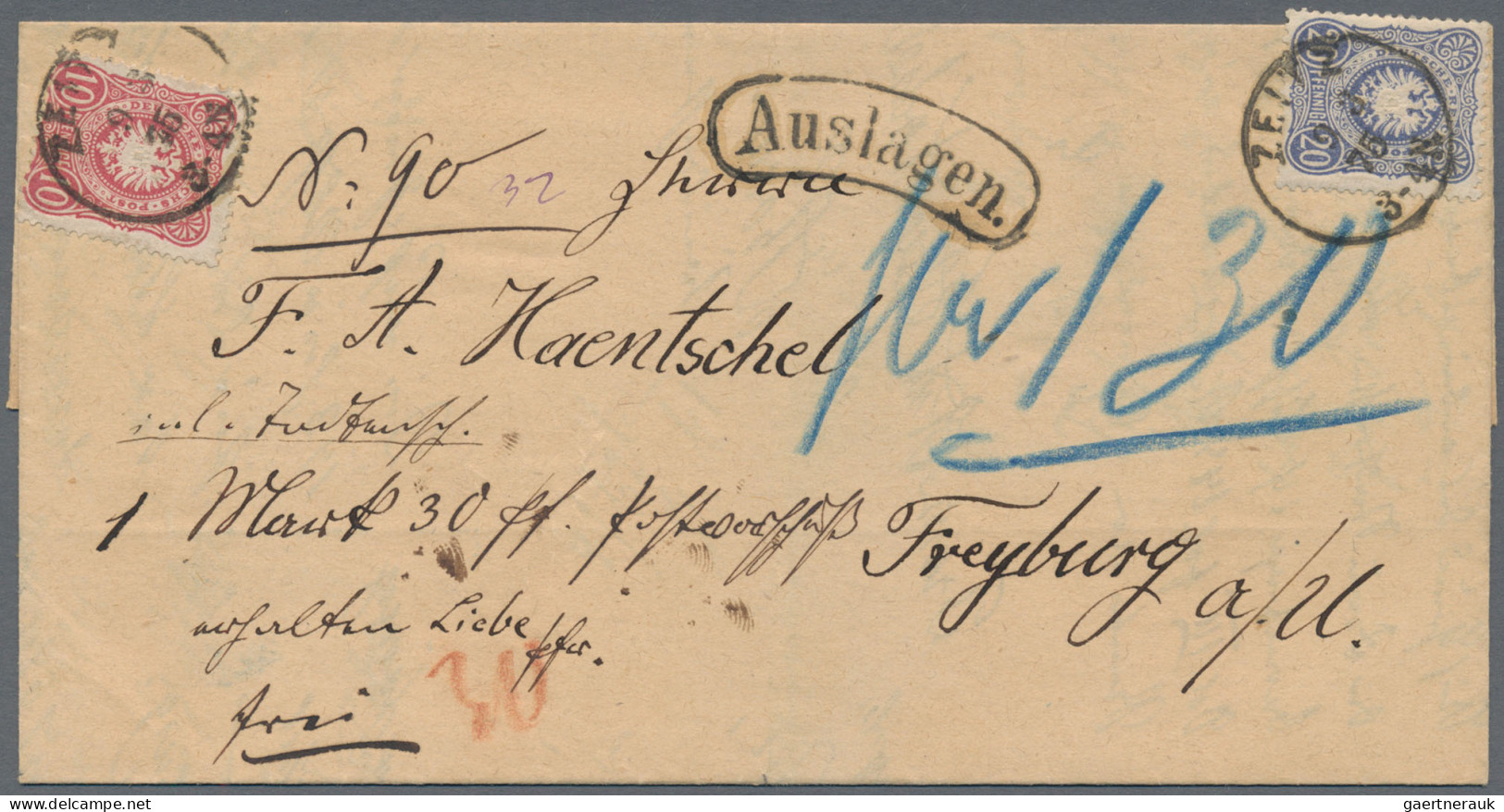 Deutsches Reich: 1872/1932, Partie von ca. 250 Briefen und Karten, unterschiedli