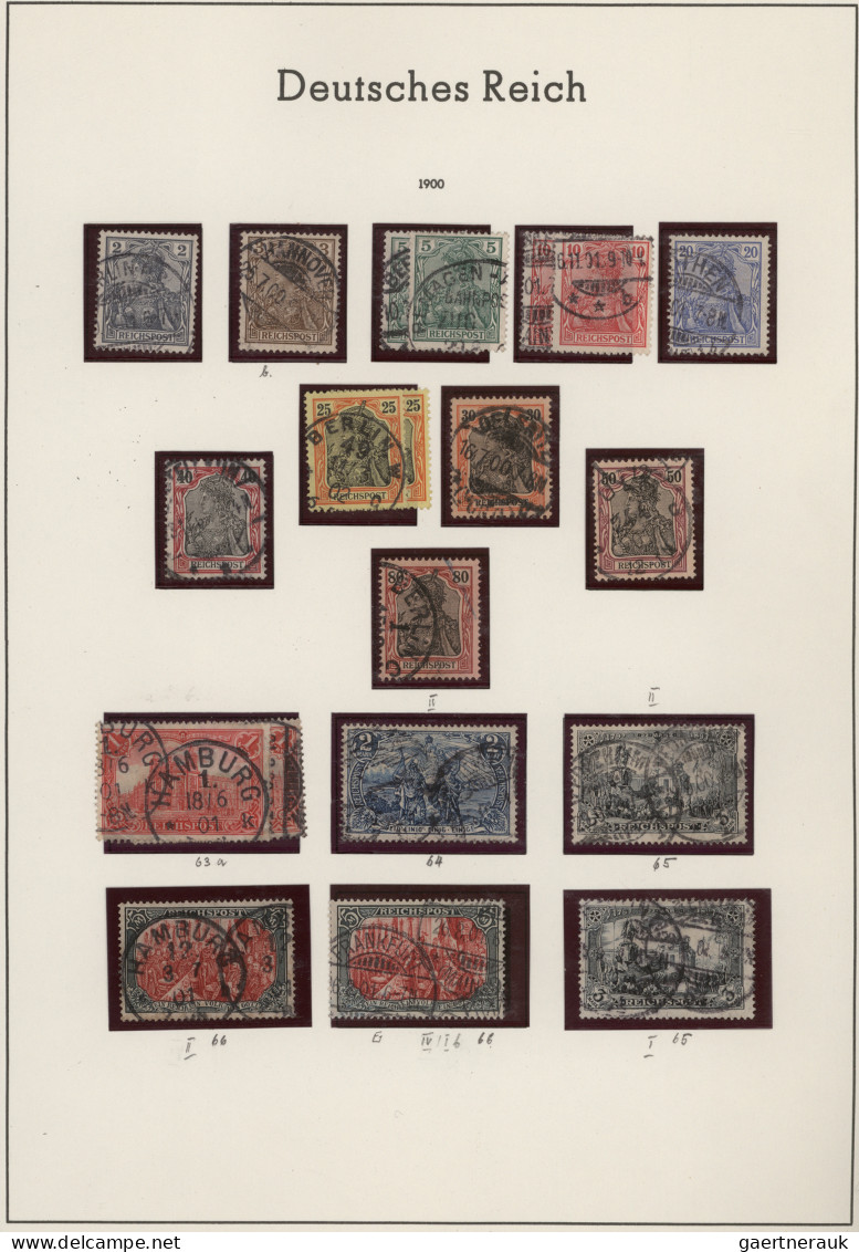 Deutsches Reich: 1875/1918, fast nur gestempelte Sammlung der Ausgaben des Kaise