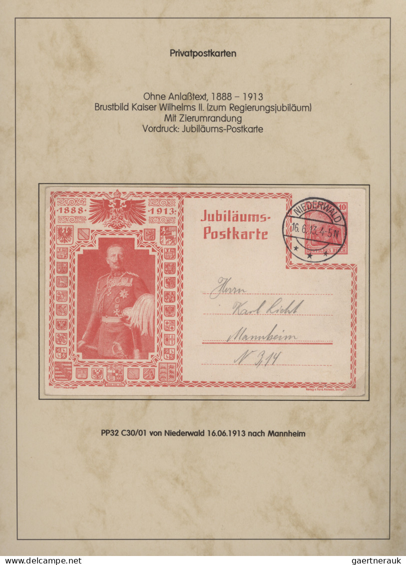 Deutsches Reich - Germania: 1900-1922, Germania-Ausgaben, Sammlung Von 38 Privat - Collections