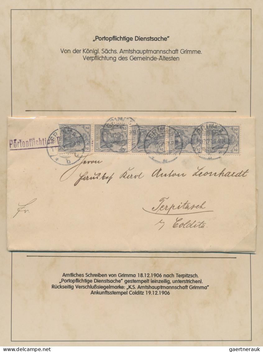 Deutsches Reich - Germania: 1905-1920 (ca), Germania-Ausgaben, Zusammenstellung - Collections