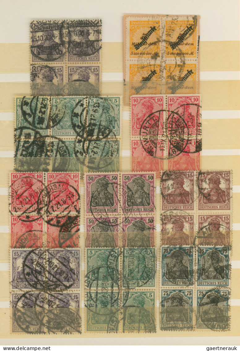 Deutsches Reich - Inflation: 1911/1923, Gestempelte Spezial-Sammlungspartie Von - Collections