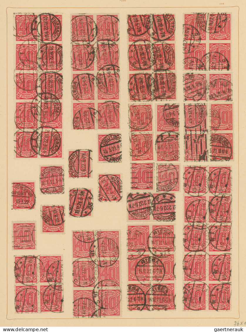 Deutsches Reich - Inflation: 1922/1923, Dienstmarken-Inflations-Ausgaben, Reichh - Collections