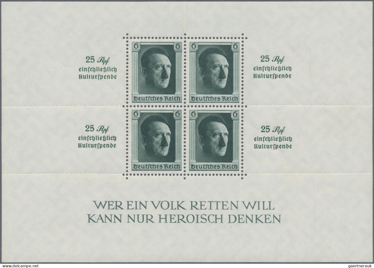 Deutsches Reich - 3. Reich: 1937, Blockausgaben 1. Nationale Briefmarkenausstell - Gebraucht