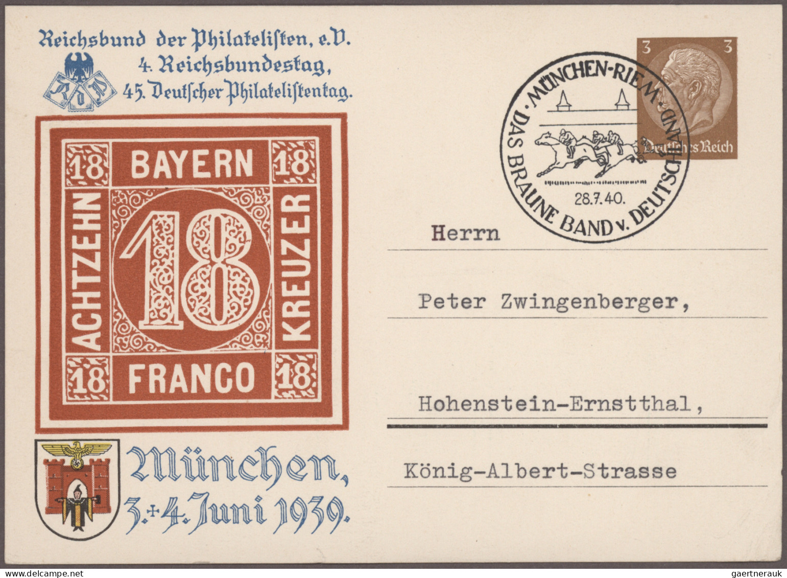 Deutsches Reich - Ganzsachen: 1933/1944, Partie Von Ca. 95 Ungebrauchten/gebrauc - Other & Unclassified