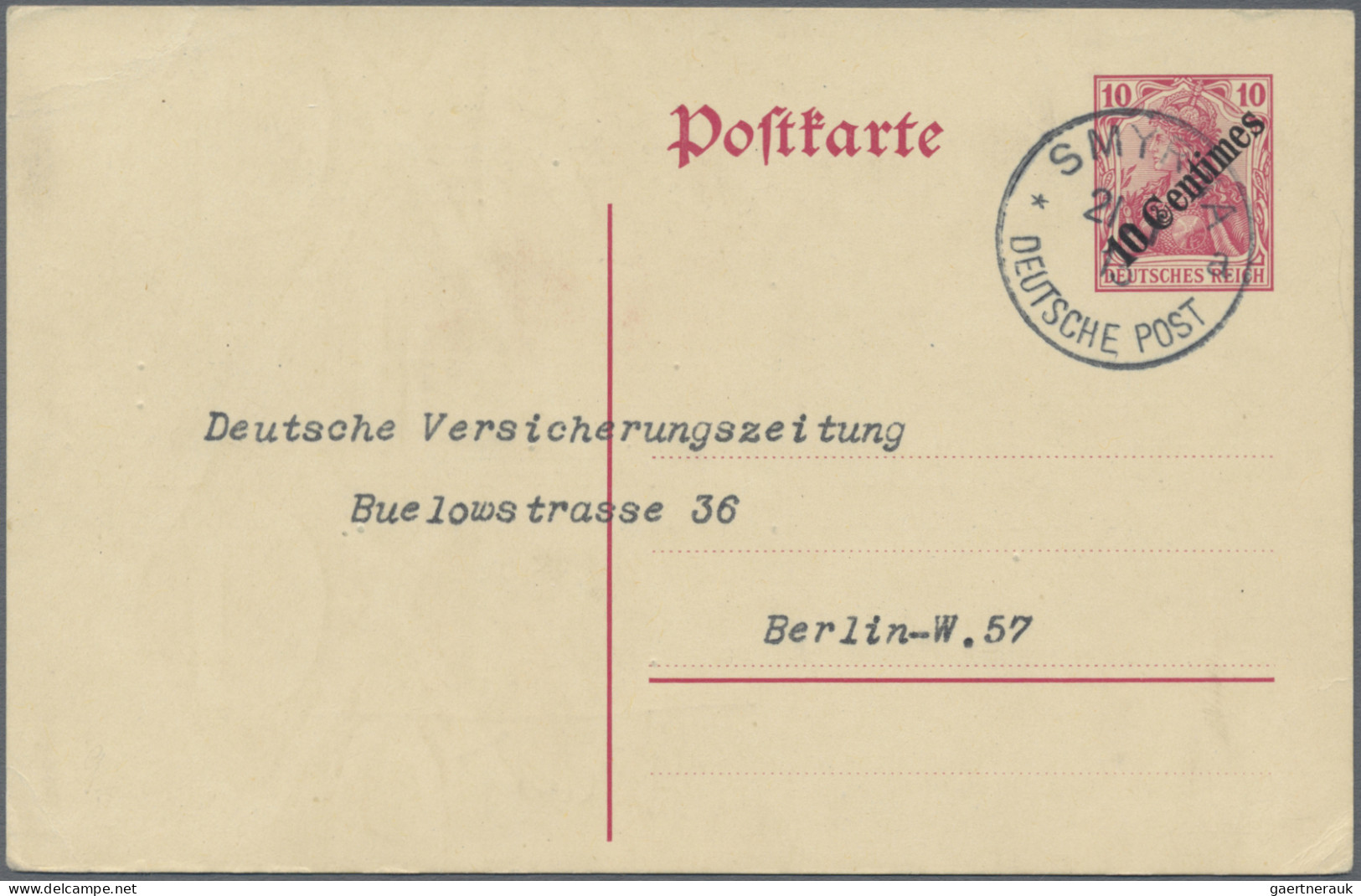 Deutsche Post in der Türkei - Ganzsachen: 1896/1913, saubere Partie von 18 gebra