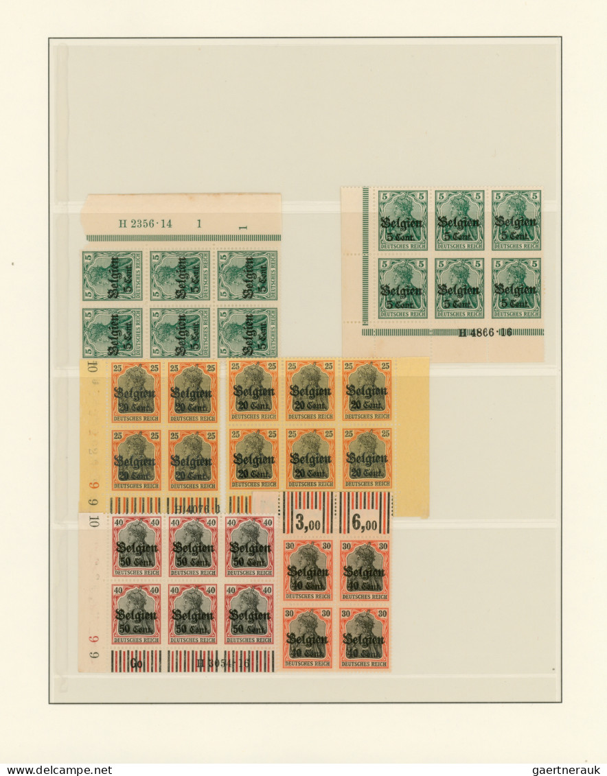 Deutsche Besetzung I. WK: Landespost In Belgien: 1914/1918, Belgien + Etappe Wes - Occupation 1914-18