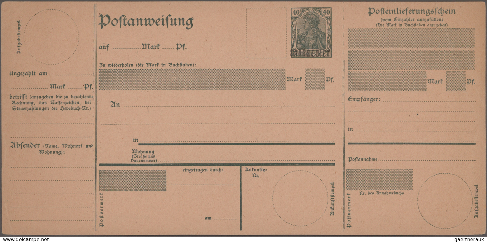 Deutsche Abstimmungsgebiete: Saargebiet - Ganzsachen: 1920-1933 Kollektion von m