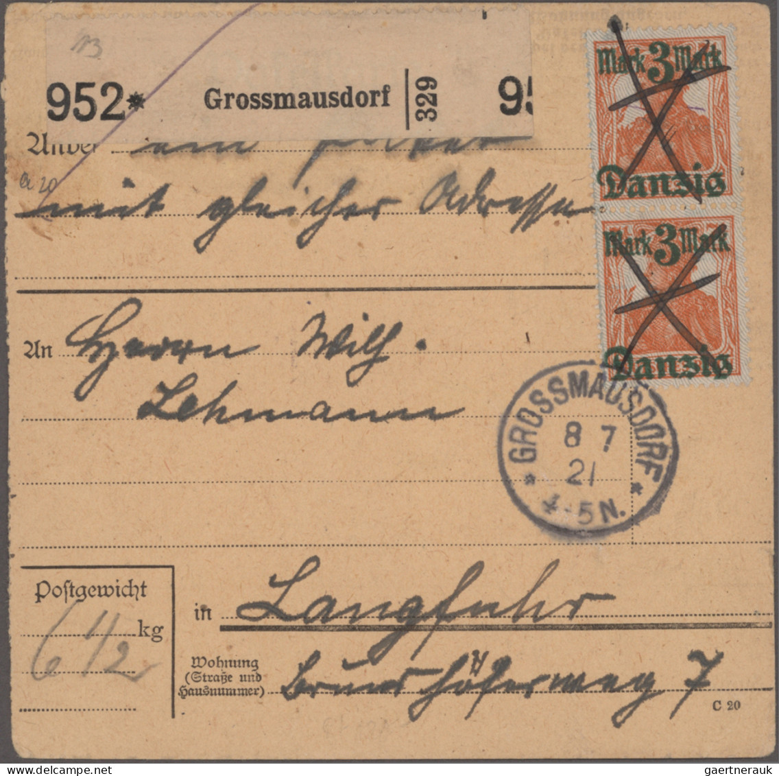 Danzig: 1880/1940 (ca.), Sammlung Von Ca. 220 Briefen Und Karten Incl. Etwas Vor - Autres & Non Classés