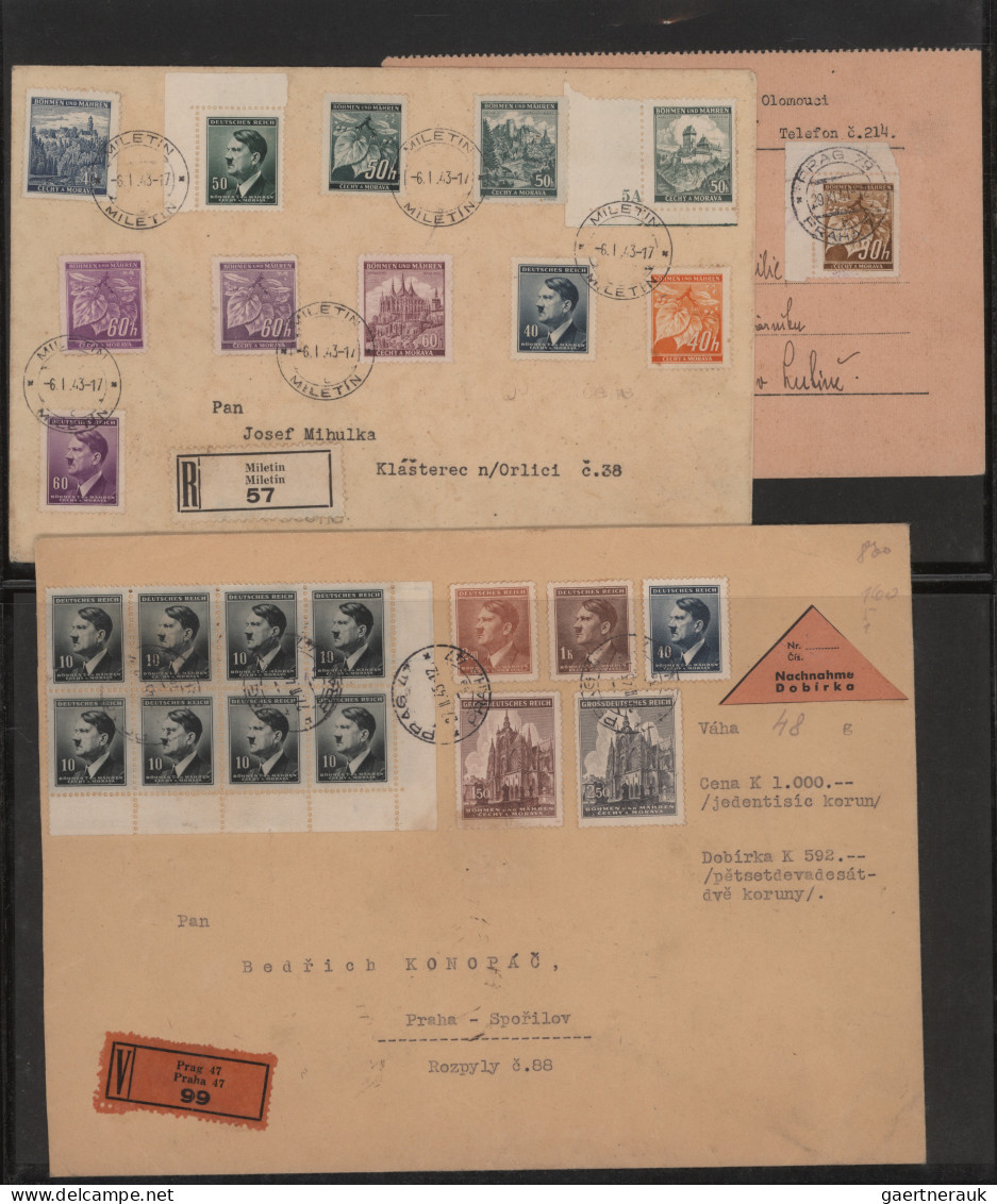 Deutsche Besetzung II. WK: 1938/1943, B/M,GG Etc., Sammlung Mit Ca. 60 Verschied - Besetzungen 1938-45