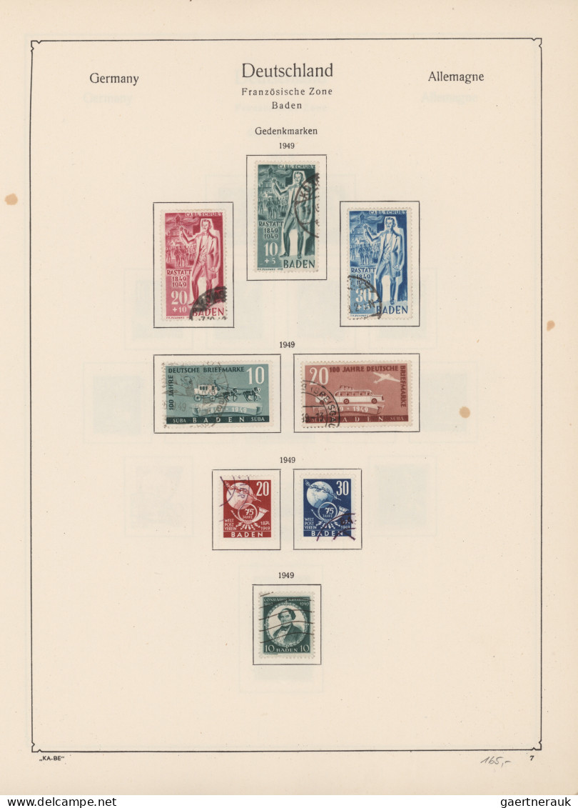 Deutschland Nach 1945: 1945/1959, Postfrisch/ungebrauchter Und Gestempelter Best - Colecciones