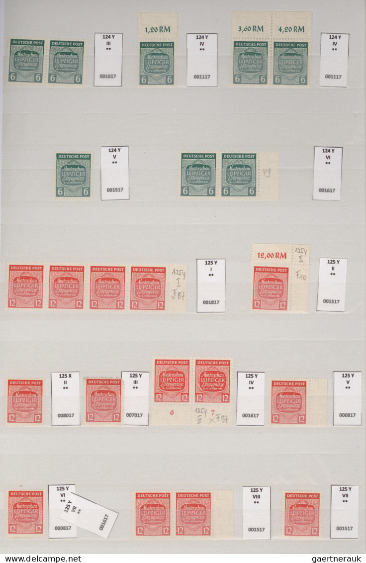 Sowjetische Zone - West-Sachsen: 1945, Musterschau, Fast Nur Postfrische Spezial - Autres & Non Classés