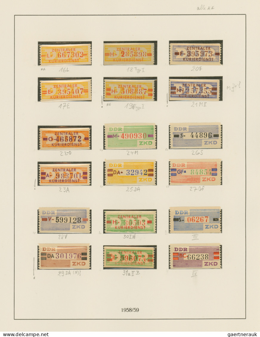 DDR: 1949/1990, 4 Lindner-Dualalben mit schöner Markensammlung in BEIDEN Erhaltu