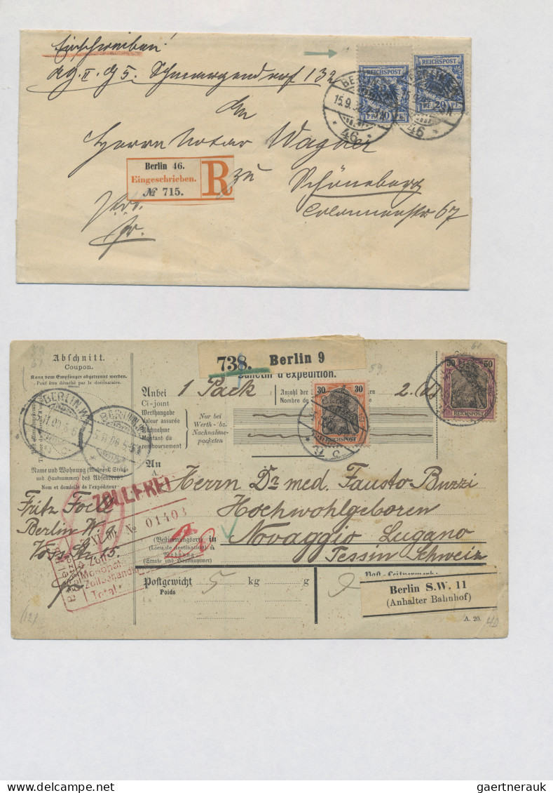 Berlin: 1817/1950, Umfangreiche Berlin-Stempel-Sammlung Mit Ca. 300 Belegen Ab V - Lettres & Documents