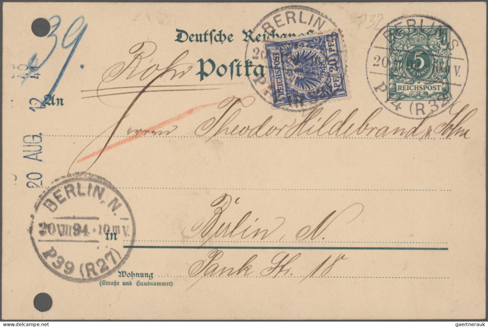 Berlin - Rohrpost: 1879/1960, saubere Spezial-Sammlung mit ca. 130 Rohrpost-Bele