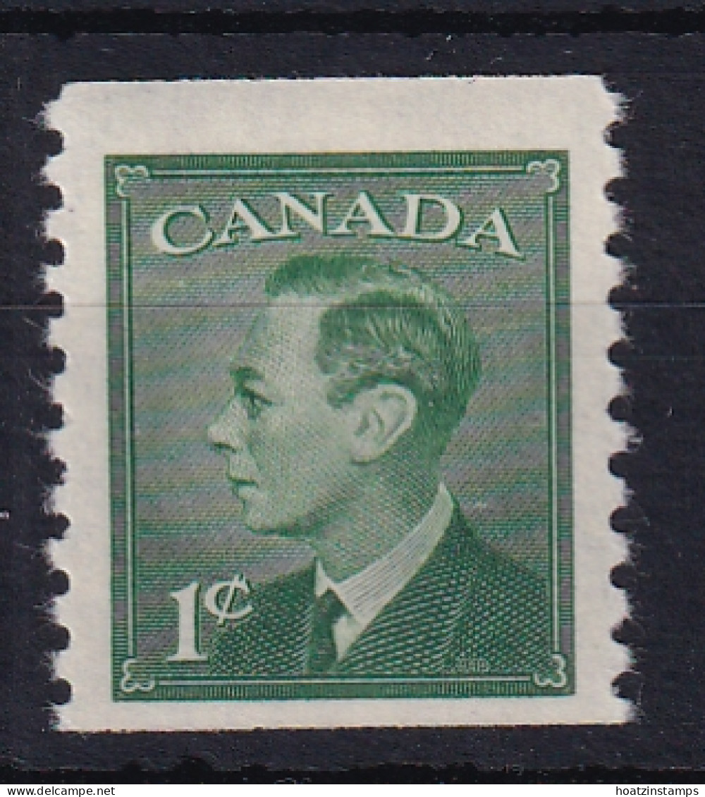 Canada: 1950   KGVI     SG429     1c  [Perf: Imperf X 9½]     MH - Unused Stamps