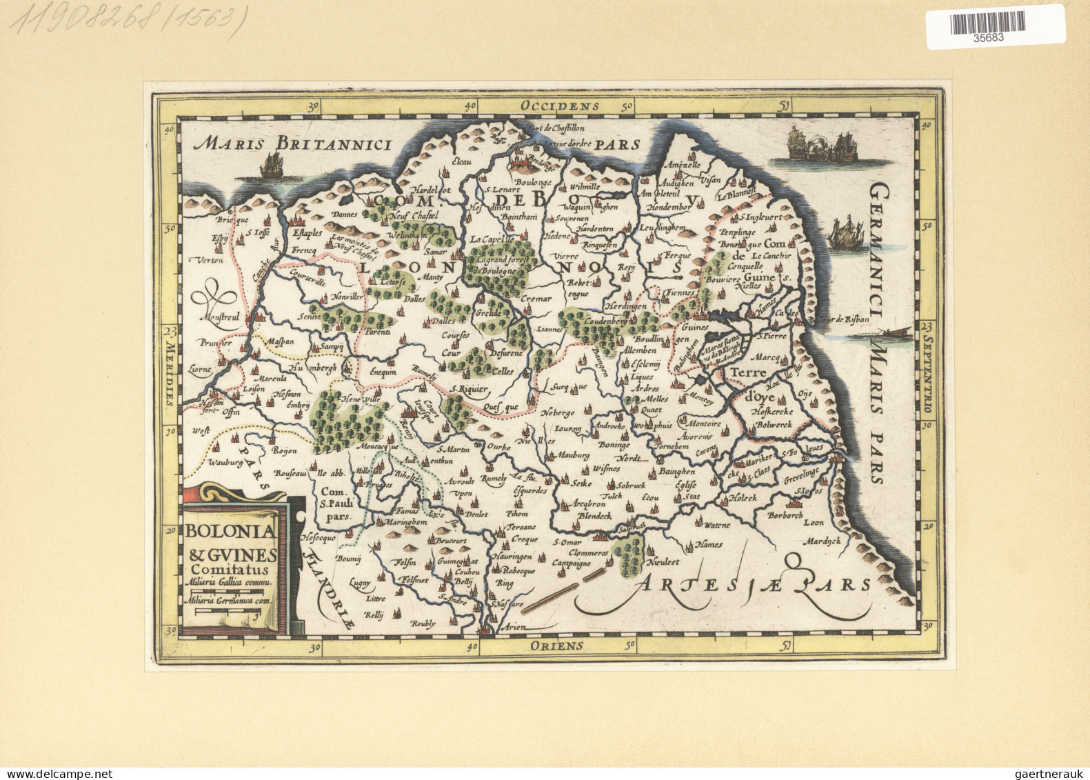 Landkarten und Stiche: 1580/1820 (ca). Bestand von über 130 alten Landkarten, me