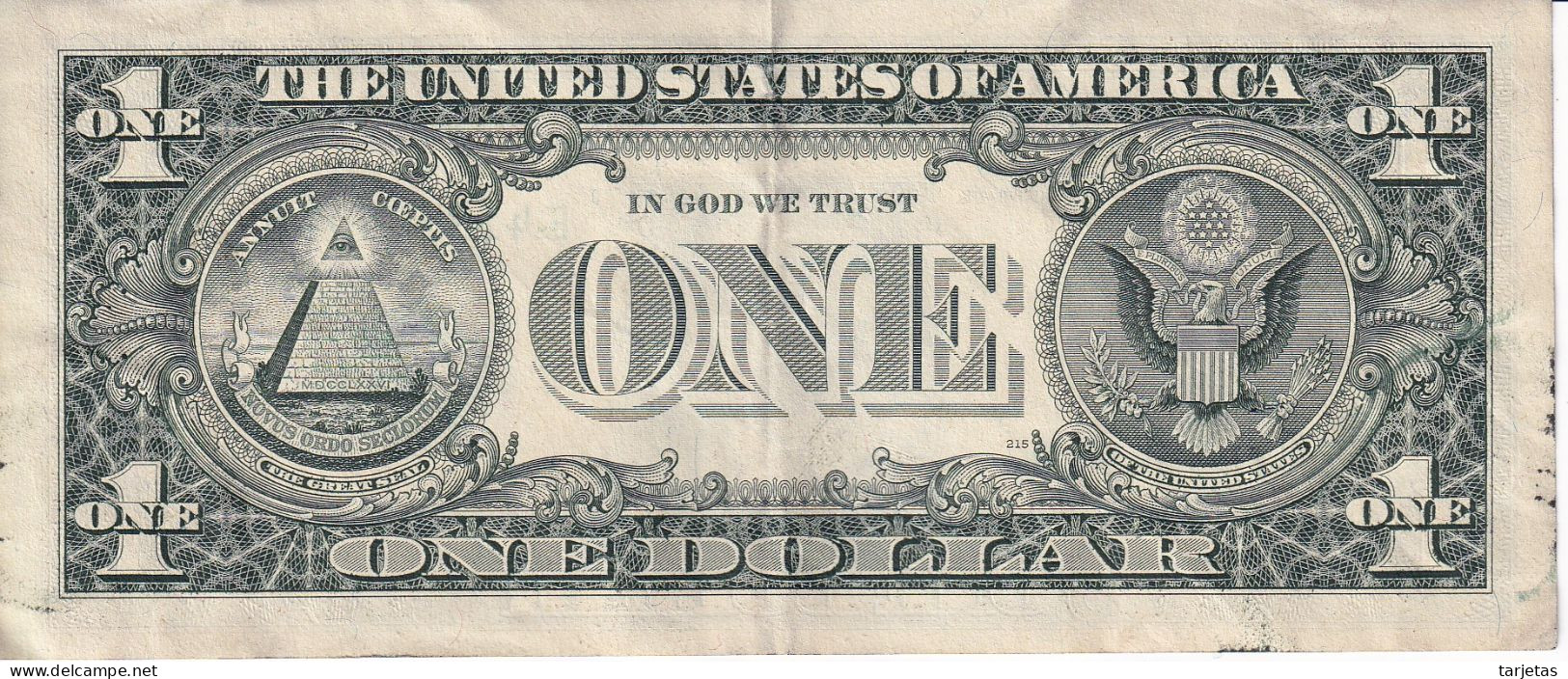 BILLETE DE ESTADOS UNIDOS DE 1 DOLLAR DEL AÑO 1995 LETRA E RICHMOND  (BANK NOTE) - Bilglietti Della Riserva Federale (1928-...)