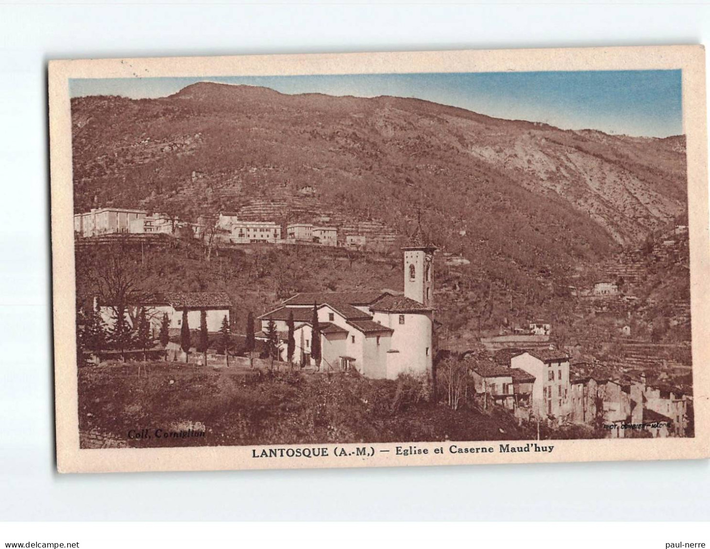 LANTOSQUE : Eglise Et Caserne Maud'huy - Très Bon état - Lantosque