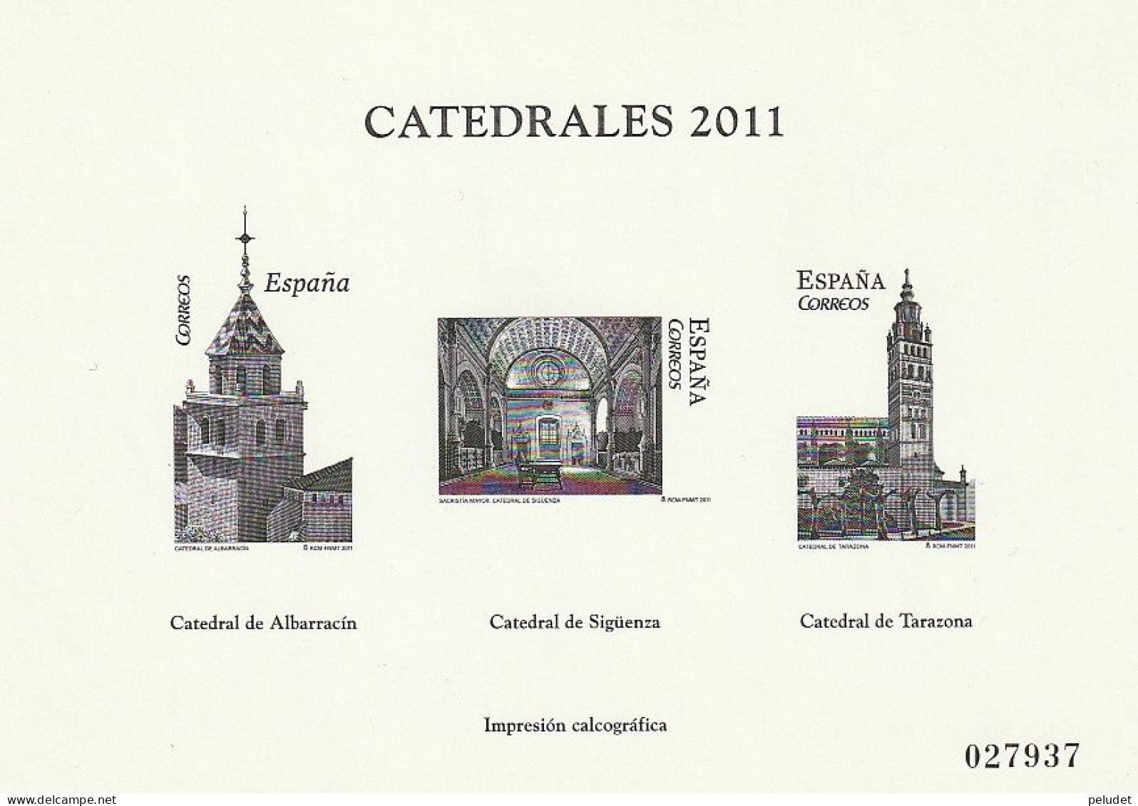 Spain Espagne España, 2011 - Catedrales / Cathedrals / Cathédrales - Impresión Calcográfica - Proofs & Reprints