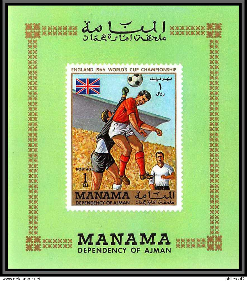 Manama - 3063/ N°262/267 Football Soccer World Championship Mexico 1970 ** MNH Deluxe Miniature Sheets - 1970 – Mexique