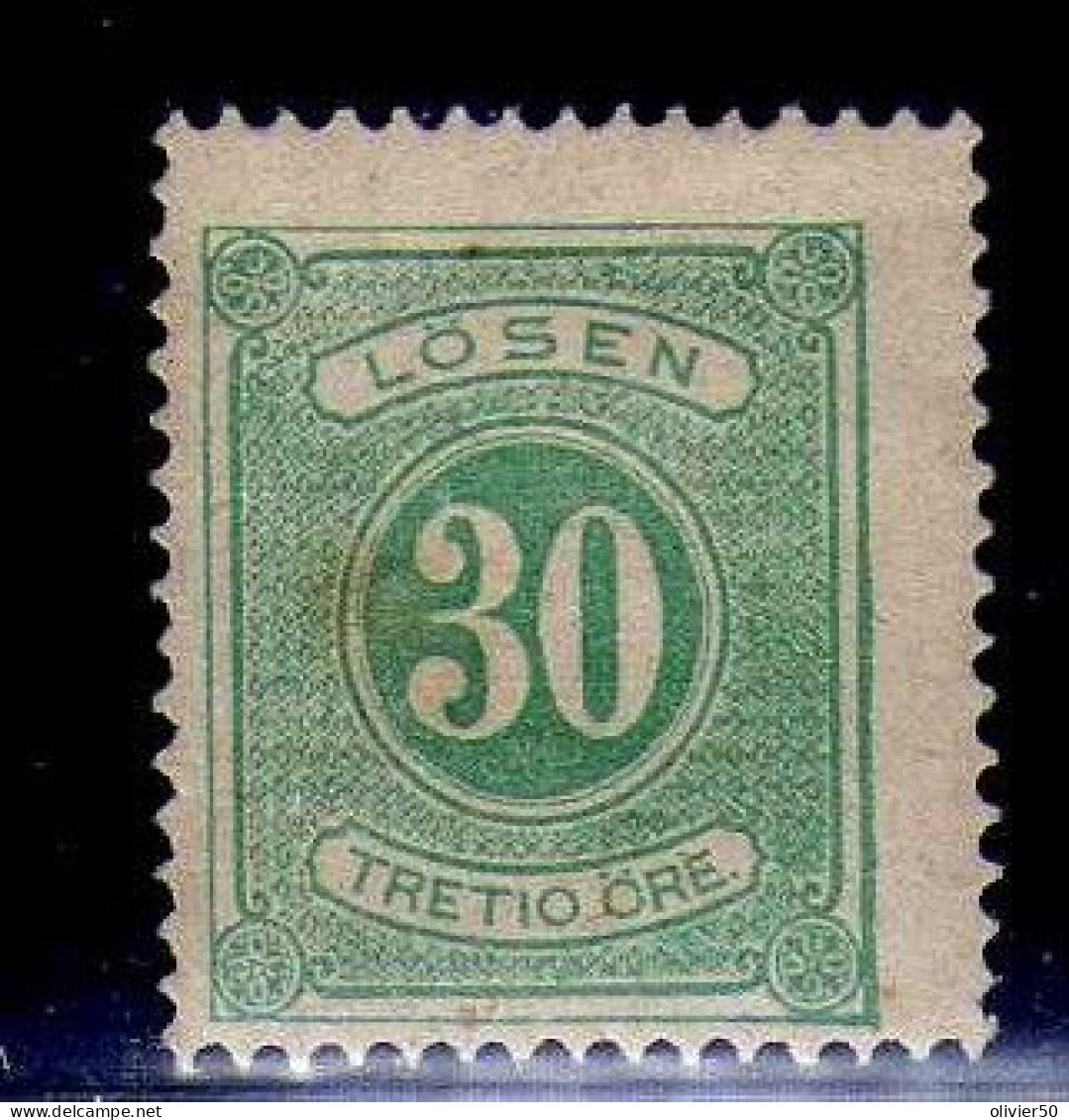 Suede - 1874 -  30 ö . Timbre-Taxe - Neuf MH - Dent  13 - Portomarken