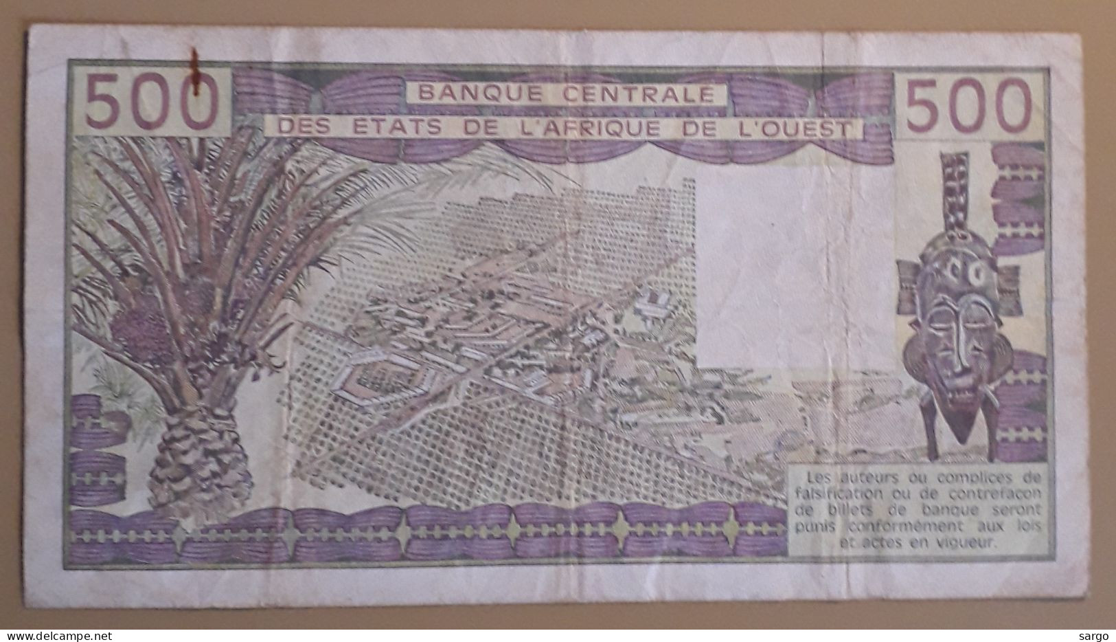 WESTERN AFRICAN STATE - SENEGAL - 500 FRANCS - 1981 - 1990 - CIRC - P 706K - BANKNOTES - PAPER MONEY - CARTAMONETA - - West African States