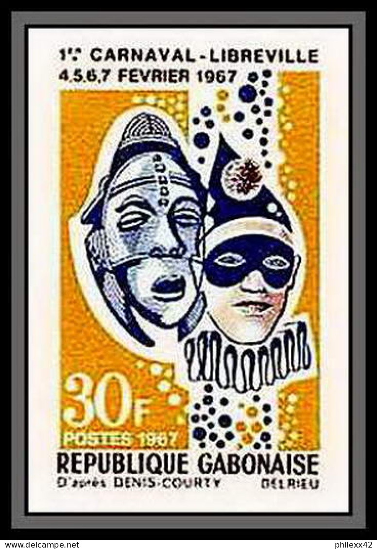 90108a Gabon (gabonaise) N°210 Cirque Carnaval Libreville Non Dentelé ** MNH Imperf  - Cirque