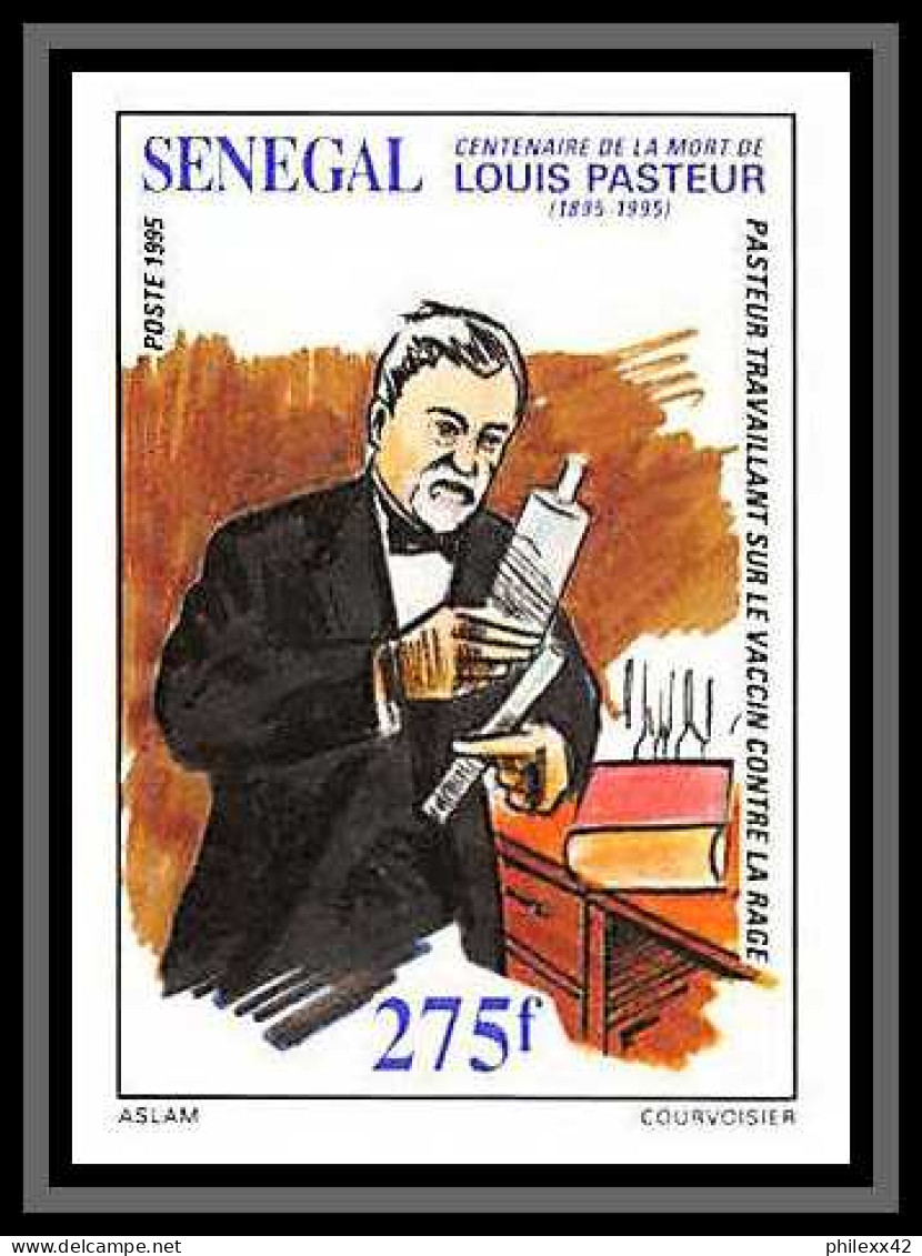 92745b Sénégal N°1224/1125 Louis Pasteur Centenaire De Sa Mort 1996 Non Dentelé ** MNH Imperf - Louis Pasteur