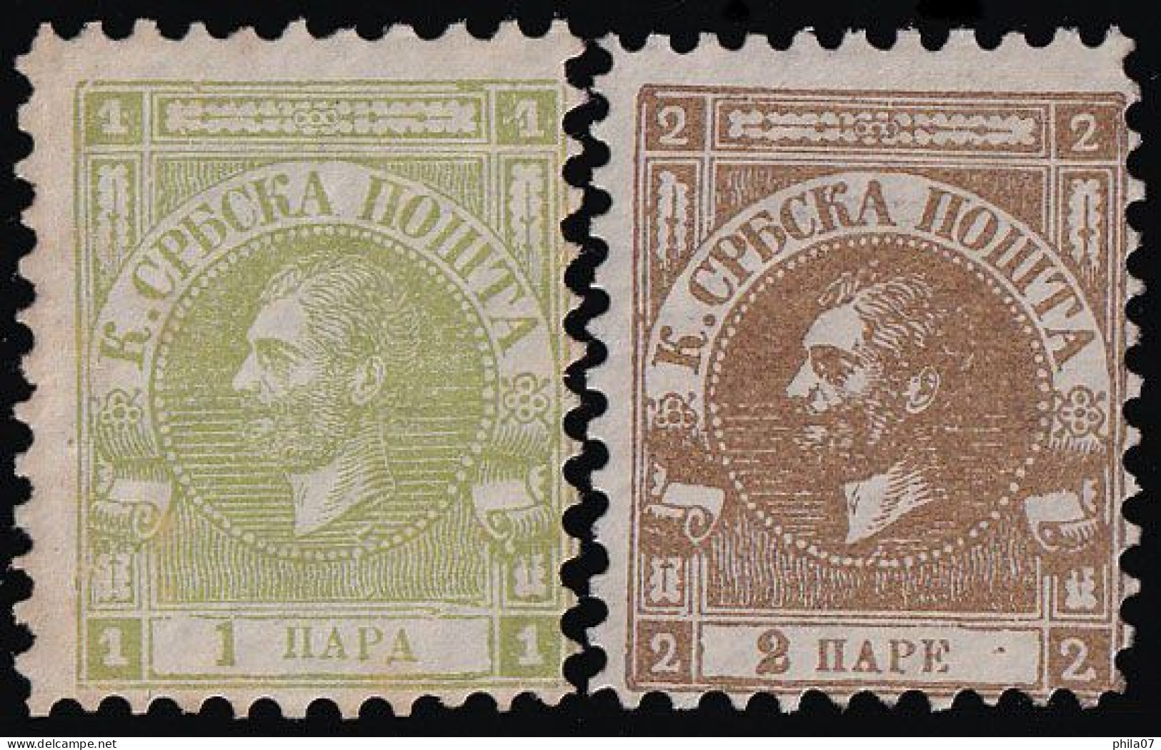 SERBIA - Mi.No. 9A/10A, Good Quality / 2 Scan - Serbie