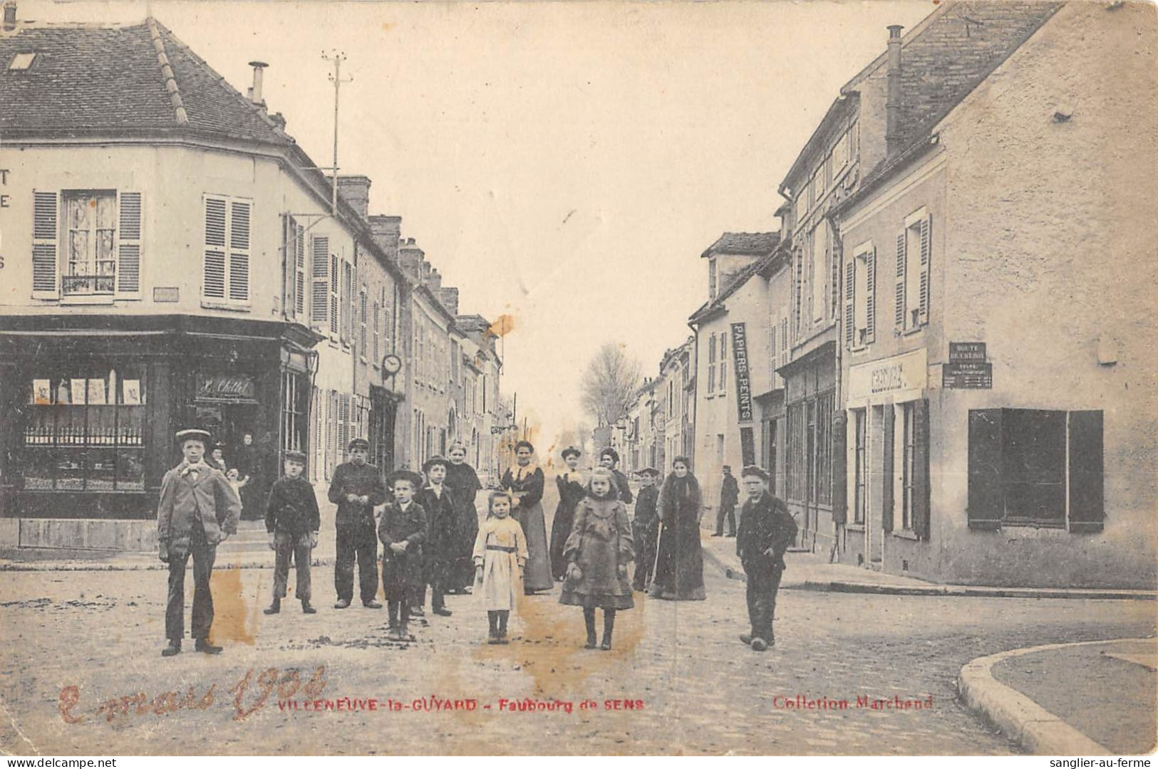 CPA 89 VILLENEUVE LA GUYARD / FAUBOURG DE SENS - Villeneuve-la-Guyard