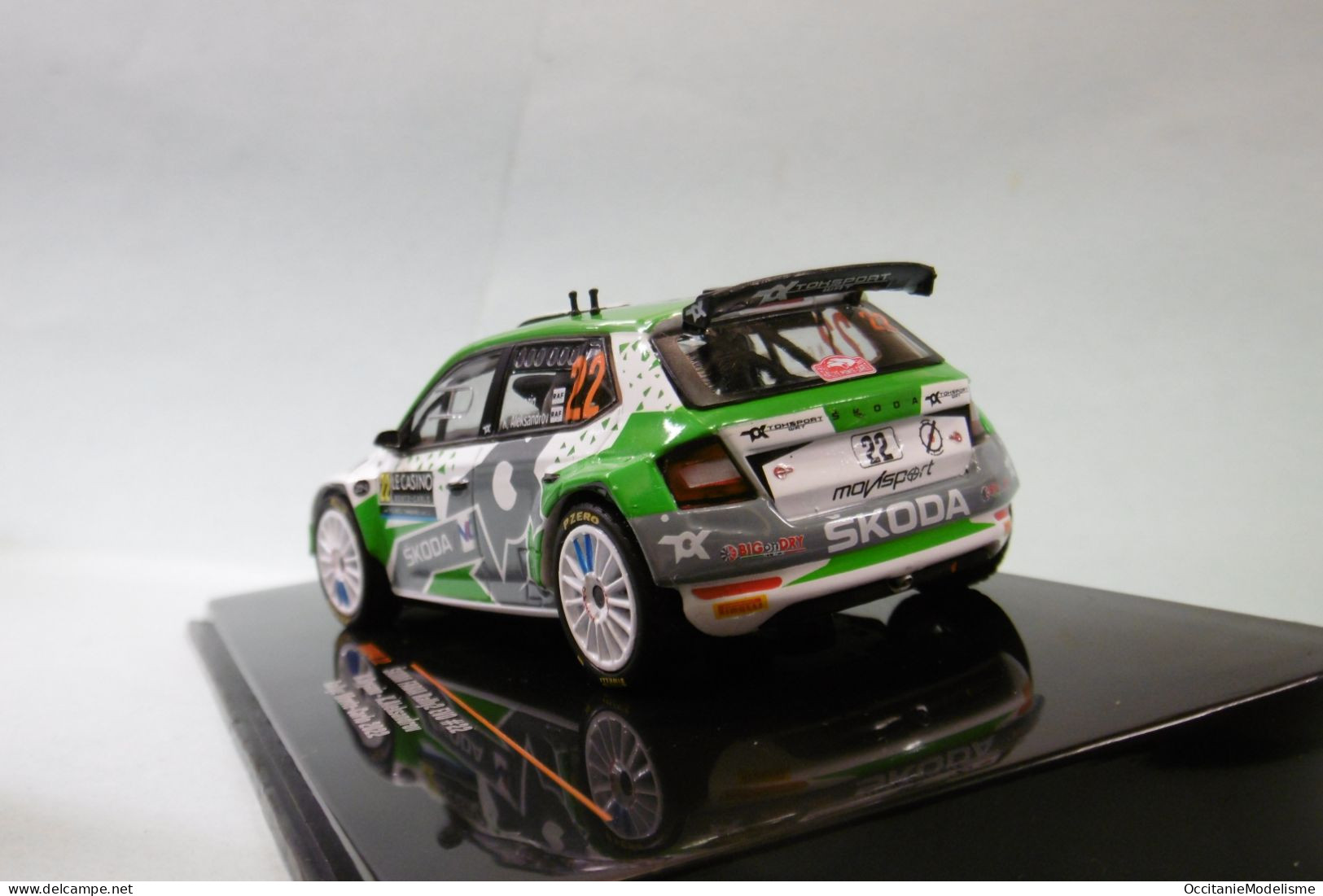 Ixo - SKODA FABIA RALLY2 EVO #22 Rallye Monte-Carlo 2022 Gryazin - Aleksandrov Réf. RAM840 NBO Neuf 1/43 - Ixo