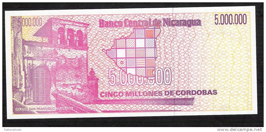NICARAGUA P165 5.000.000 CORDOBAS  #FB  1990    UNC. - Nicaragua