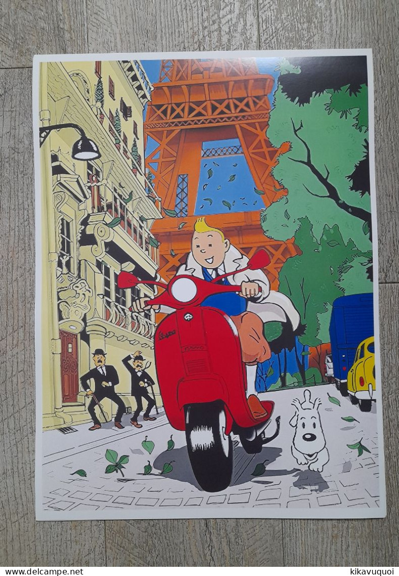 Affiche Poster - Tintin Paris 2 - Motorräder