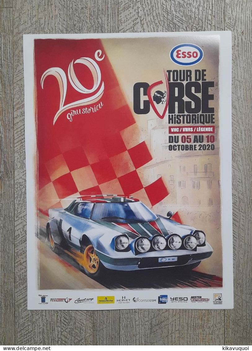 Affiche Poster - 20 Eme Tour De Corse - Course Automobile - Motorräder