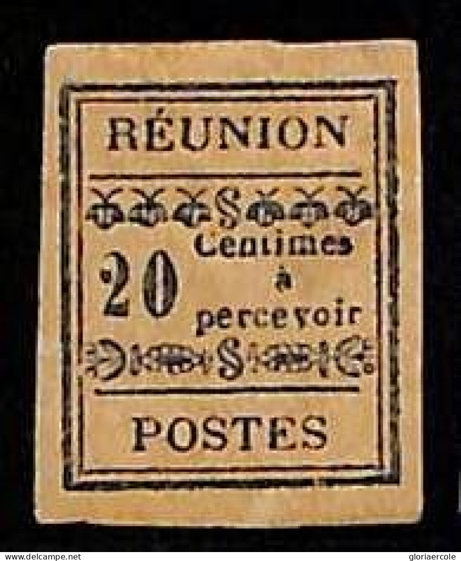 ZA0074c2 - REUNION  -  STAMP -  Yvert  # TT 4  MINT Hinged MH - Postage Due - Segnatasse