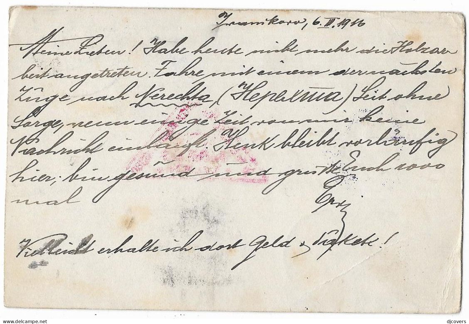 Russia WWI 1916 POW Railway Line 23 Bologoe - Kostroma Postal Stationery - Ganzsachen