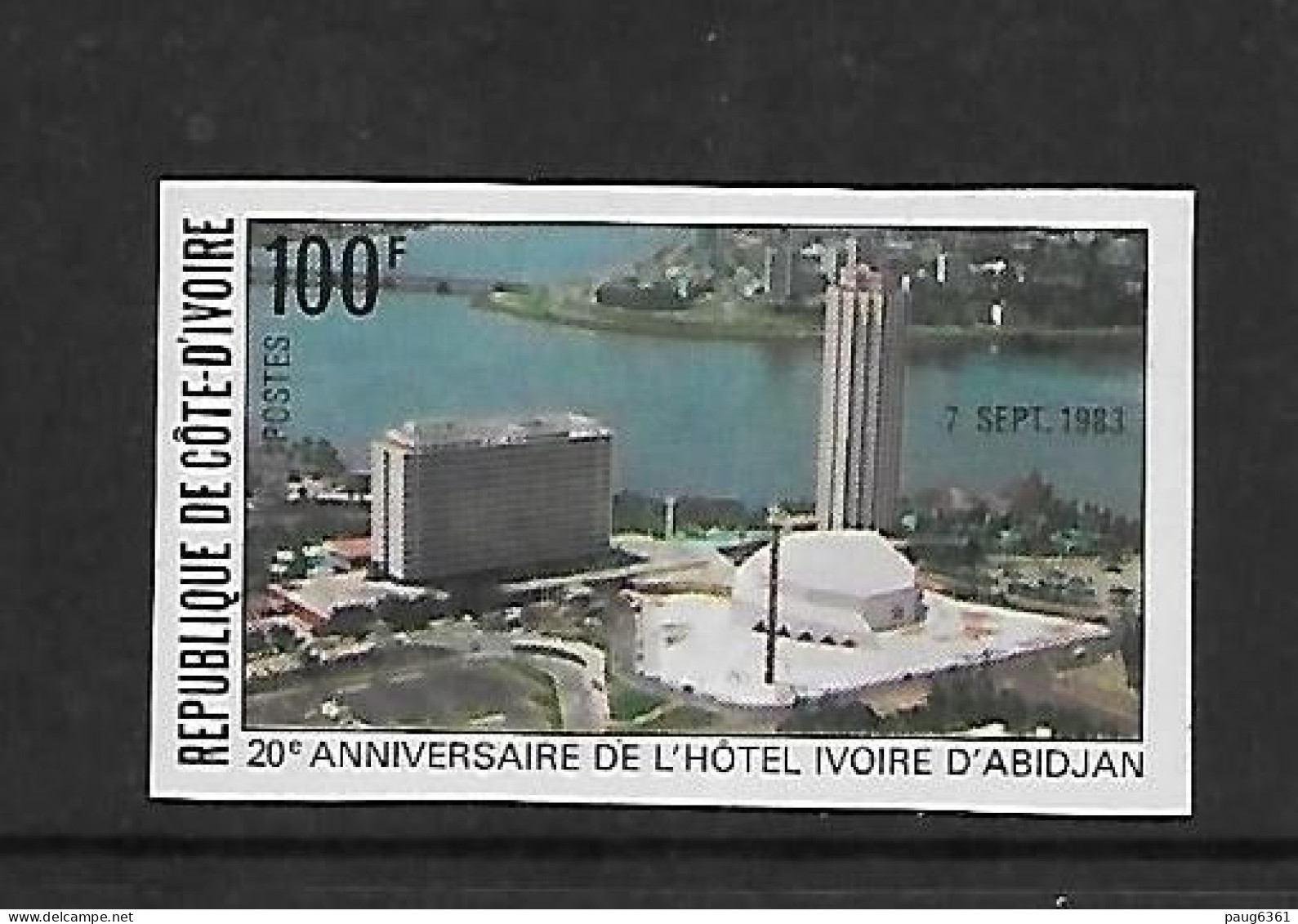 COTE D'IVOIRE 1983  HOTEL IVOIRE NON DENTELE  YVERT N°670 NEUF MNH** - Hotels- Horeca